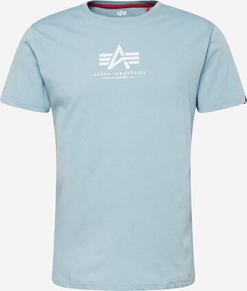 T-Shirt ALPHA INDUSTRIES en bleu : devant