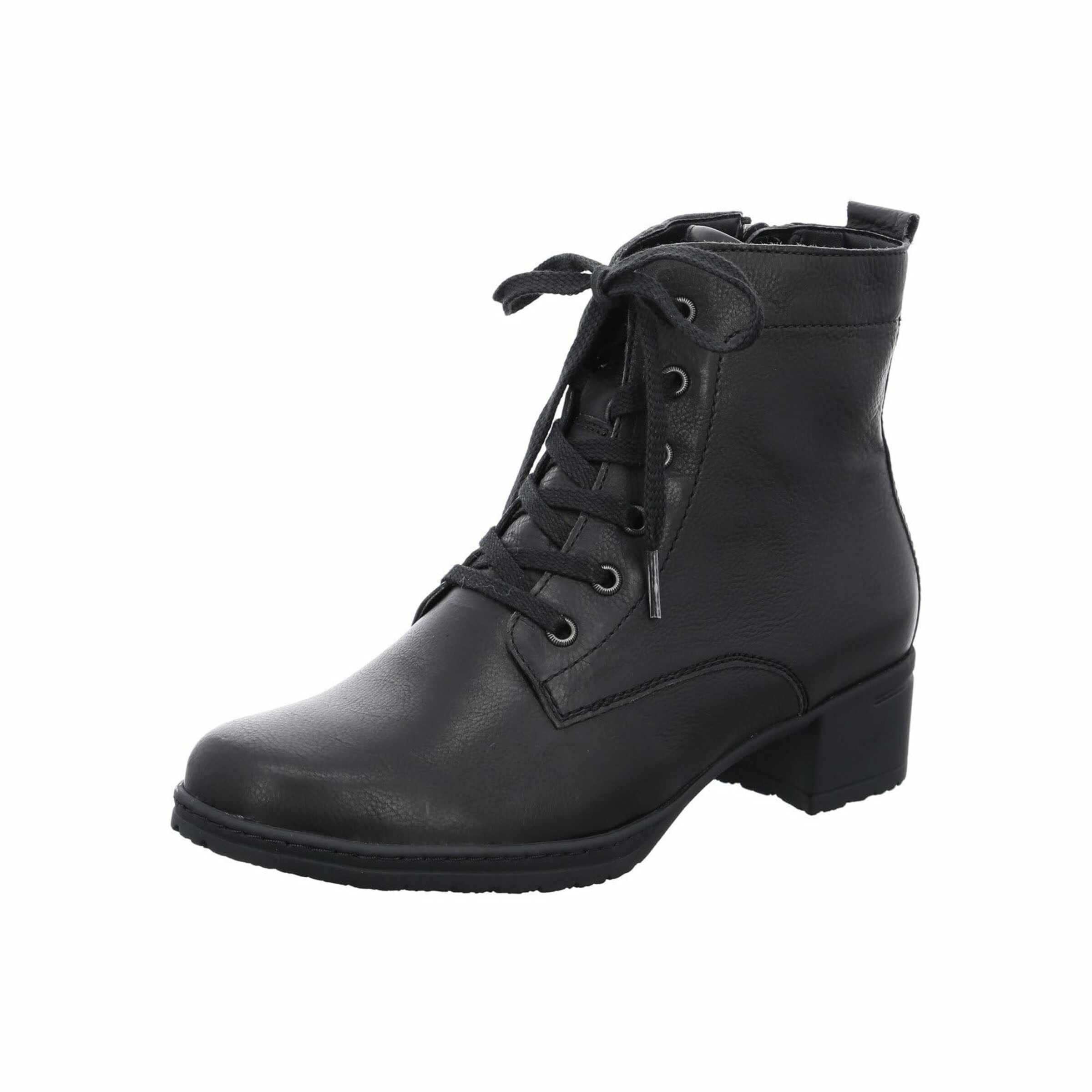 Hartjes Lace-Up Ankle Boots in Black: front