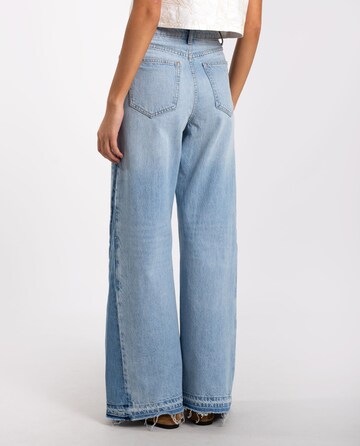 THE-ARE Wide leg Jeans in Blauw