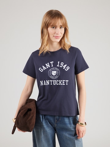 GANT - Camiseta en azul: frente