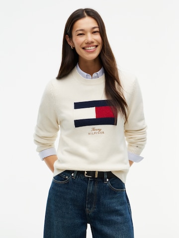 TOMMY HILFIGER Πουλόβερ σε μπεζ: μπροστά