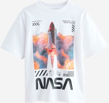 Next T-Shirt 'NASA' in Weiß: Vorderseite