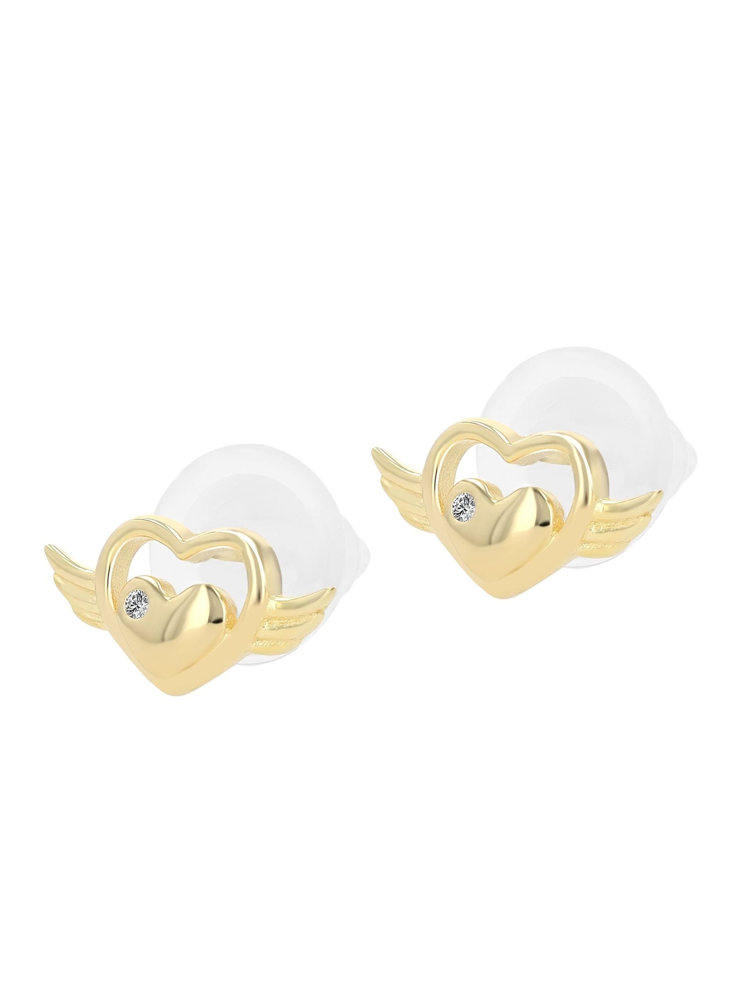 Akzent Earrings '"Yuki" aus 925 Sterlingsilber, rhodiniert, langlebig' in Gold