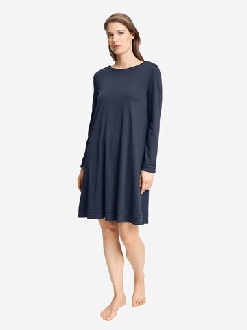 Hanro Nachthemd ' Pilar ' in Blauw
