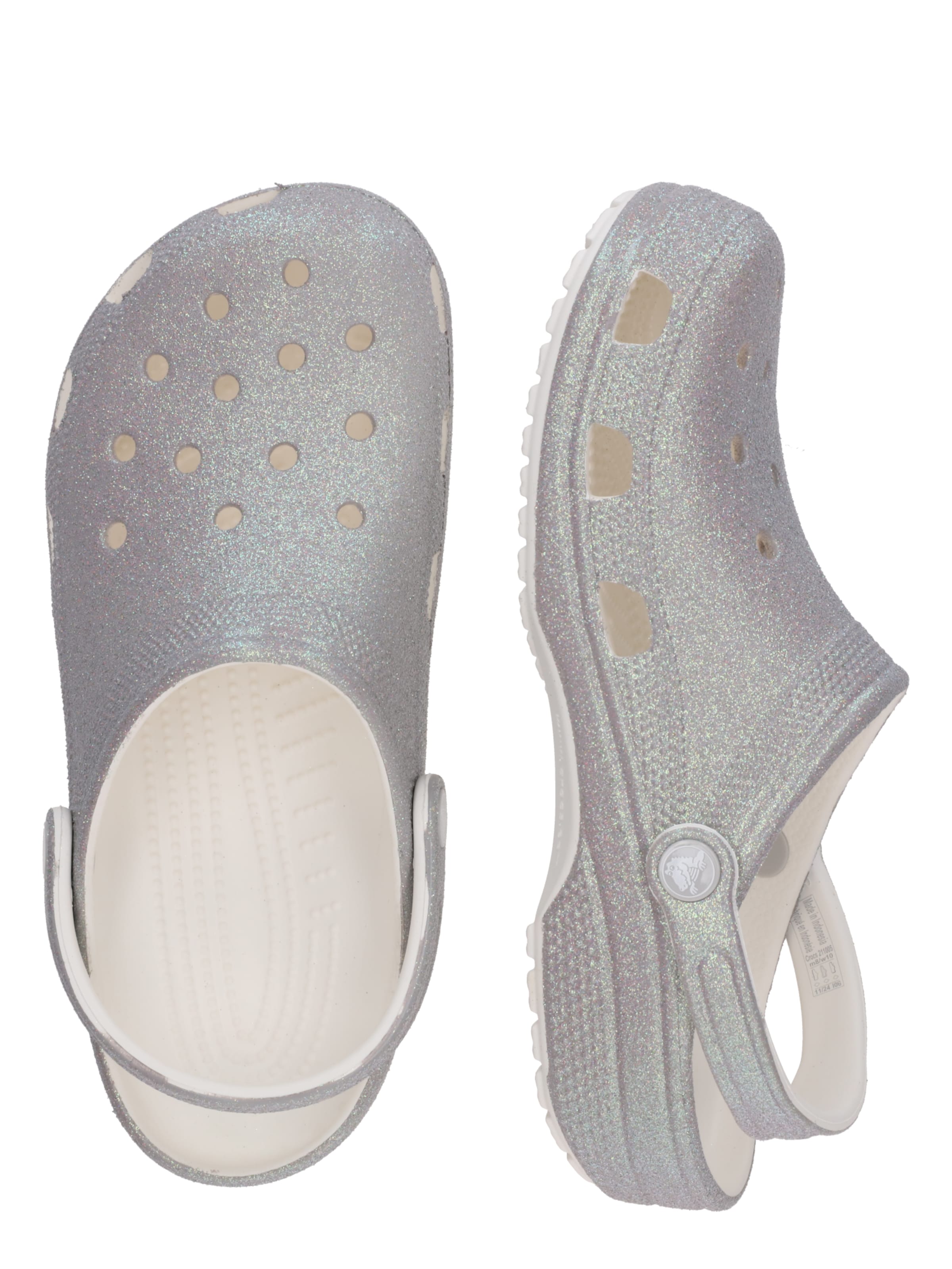 Crocs Clogs 'Classic Iridescent' in White