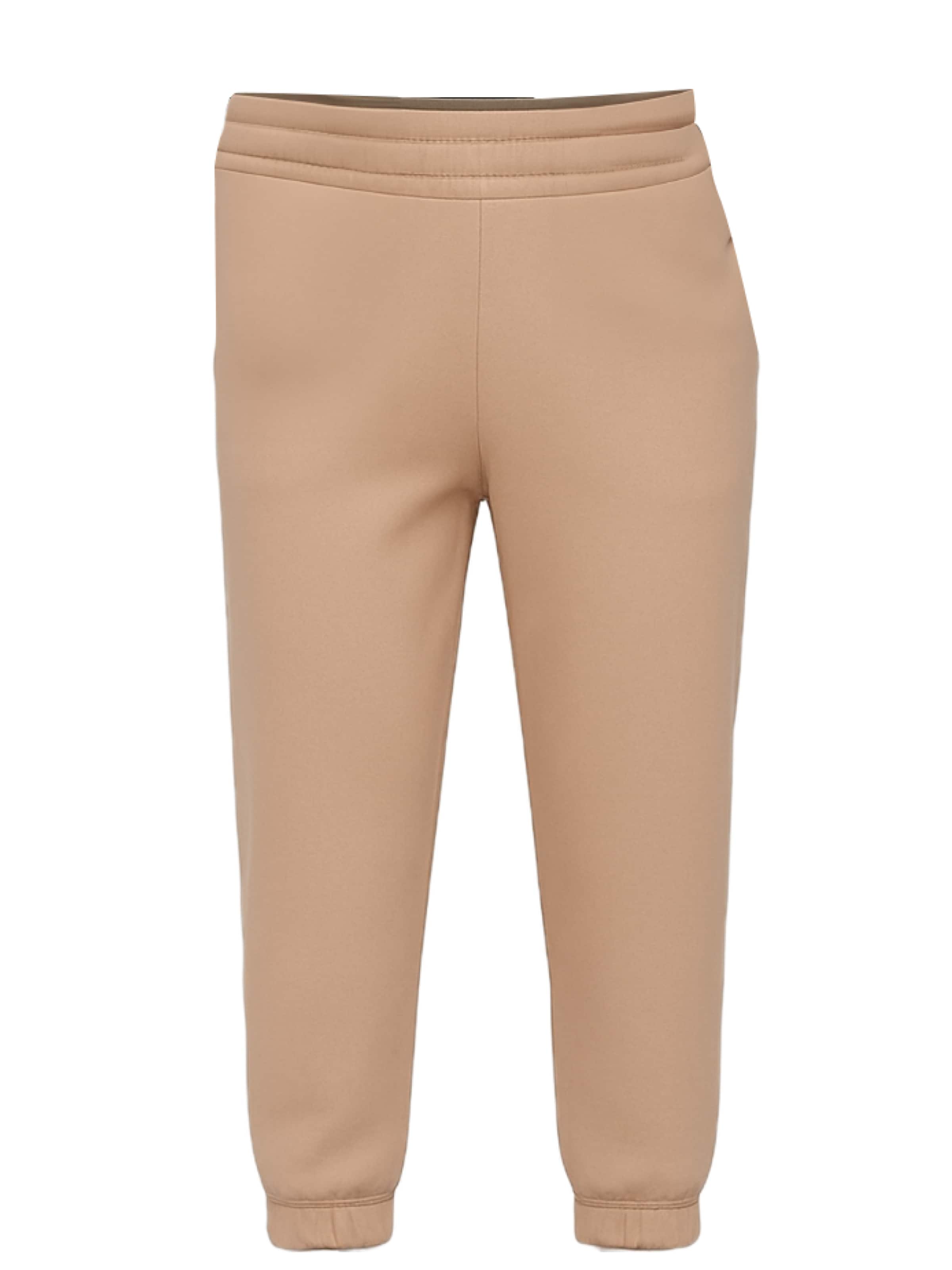 C&City Tapered Pyjamabroek in Beige: voorkant