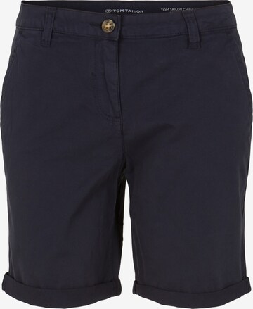 Pantalon chino TOM TAILOR en bleu : devant