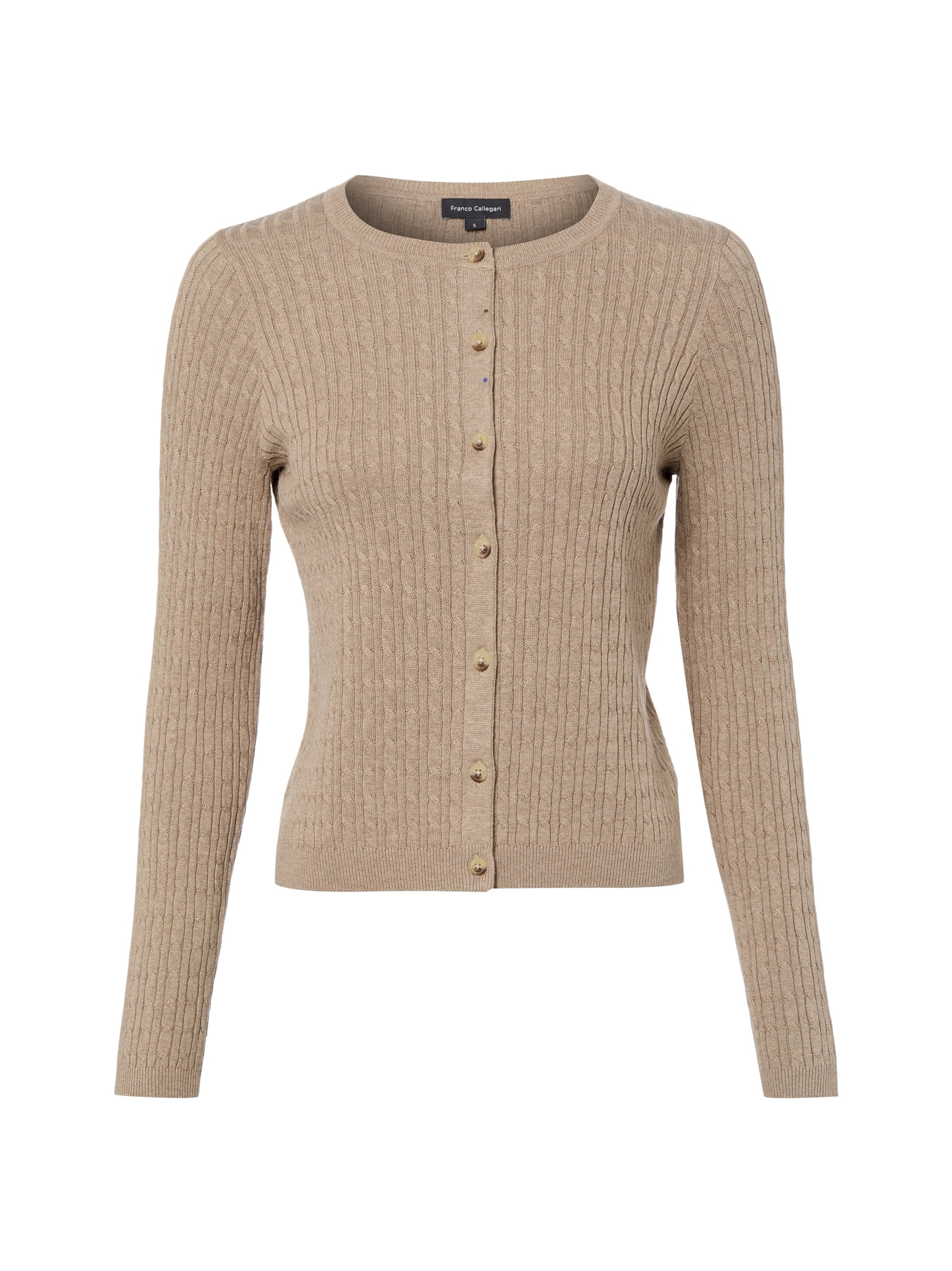 Franco Callegari Strickjacke in Beige: Vorderseite