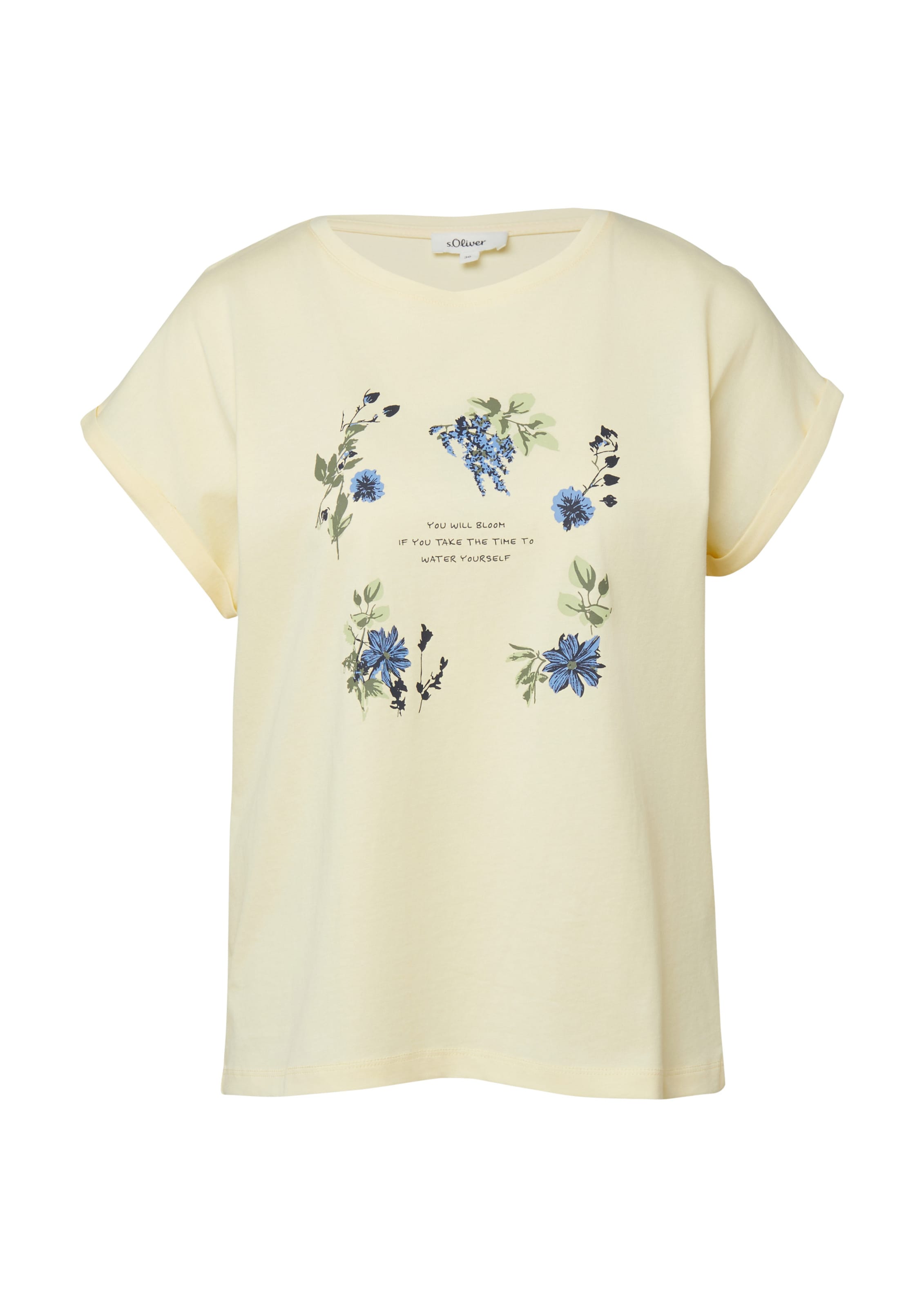T-shirt s.Oliver en jaune : devant
