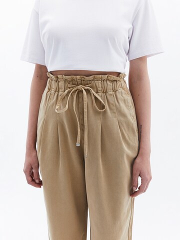 Baggy Pantalon à pince OXXO en marron