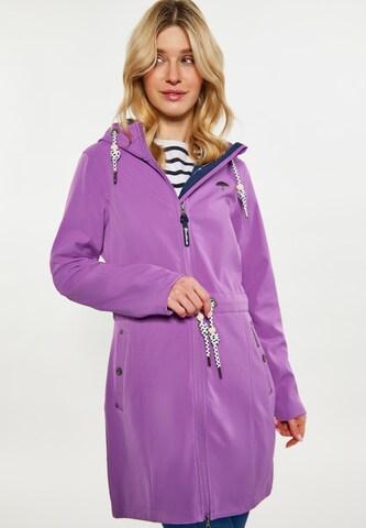 Manteau fonctionnel Schmuddelwedda en violet : devant