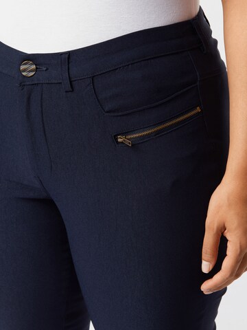 Zizzi Slim fit Pants 'Jeva' in Blue