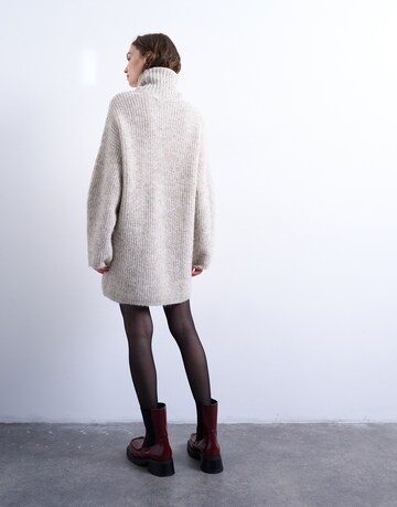 TOPSHOP Pletena obleka 'MILLA' | bež barva