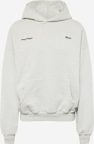 PreachSweater majica - siva boja: prednji dio