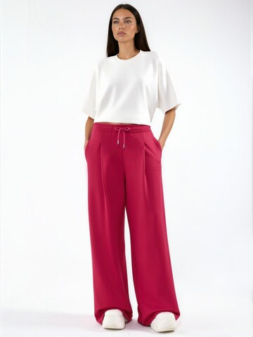 Wide leg Pantaloni di Hiccup in rosso