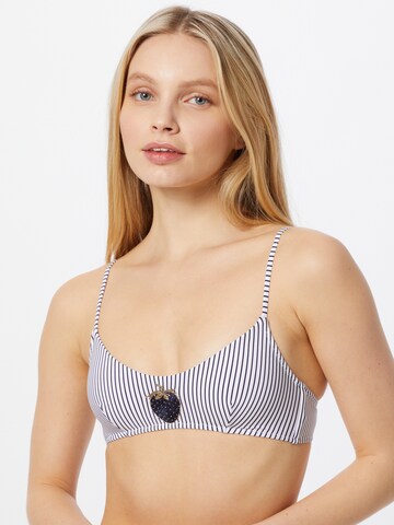 watercult T-shirt Bikini top in Blue: front