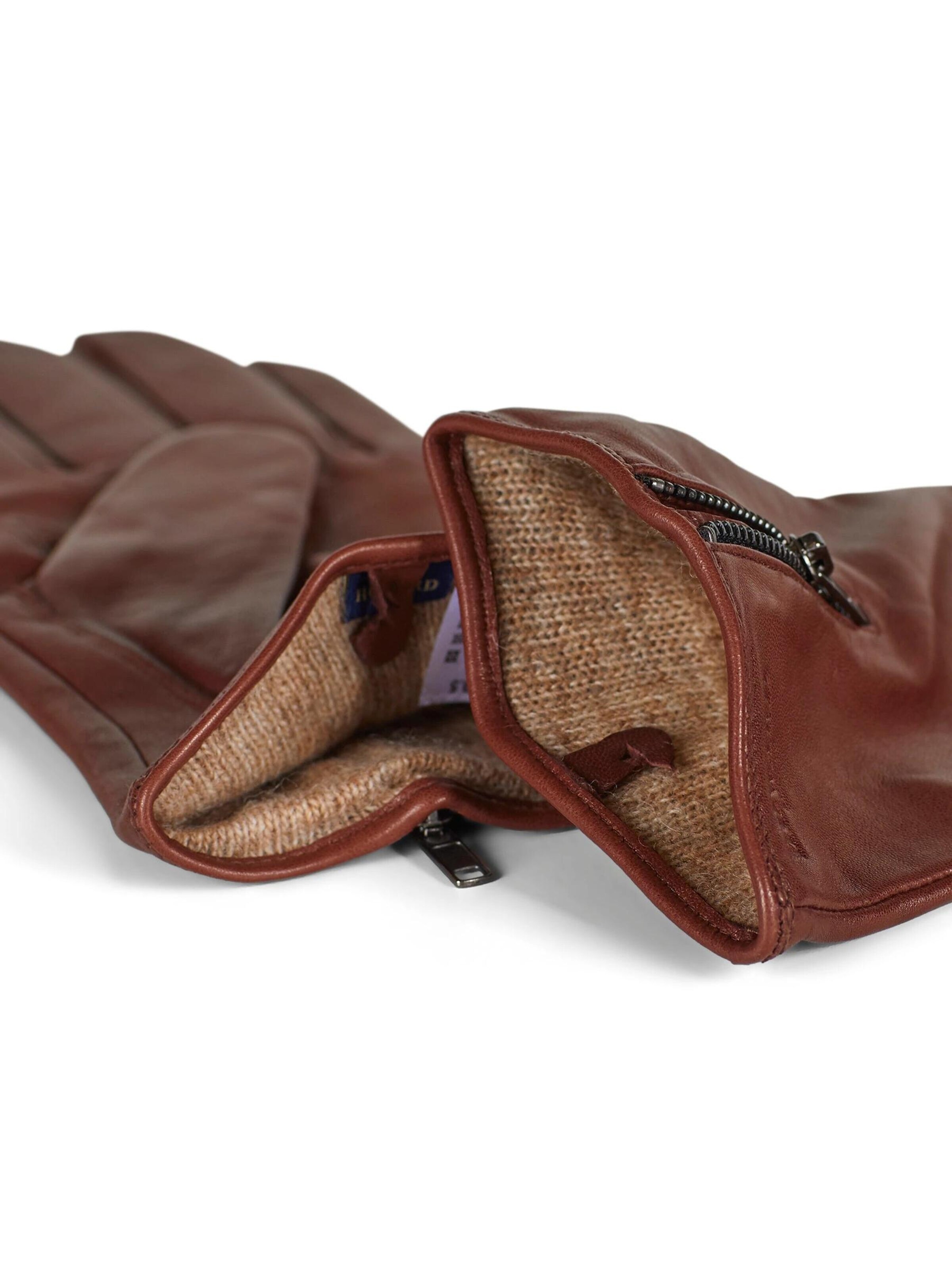 Howard London - Guantes con dedos 'Barney' en marrón