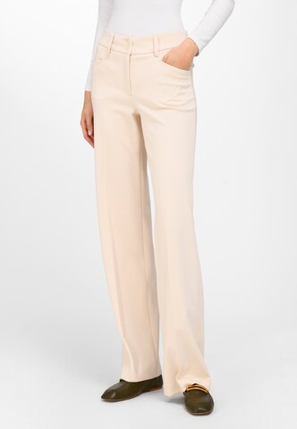 Peter Hahn Bootcut Pantalon 'Cornelia' in Beige: voorkant