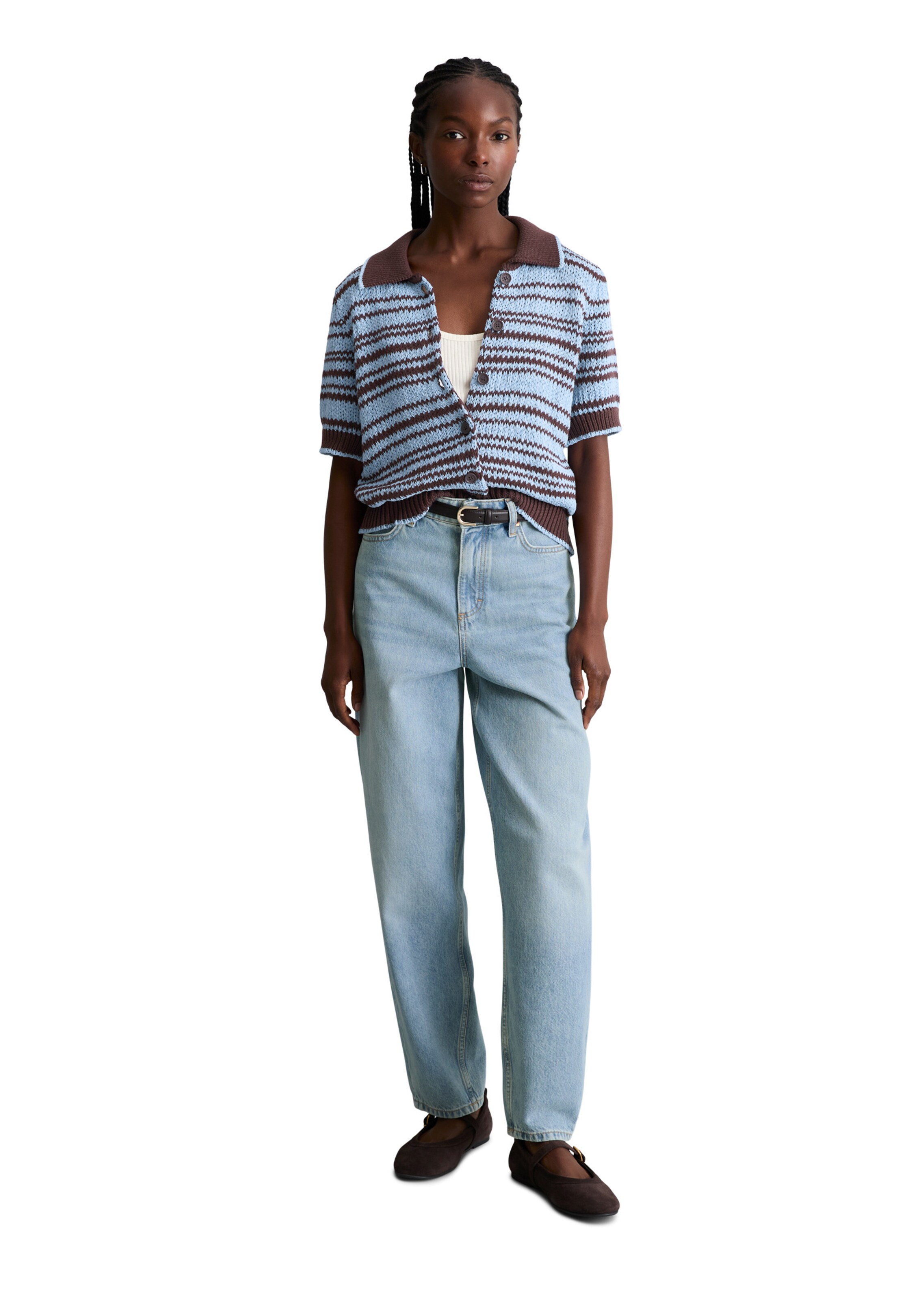 Marc O'Polo DENIM Strickjacke in Braun