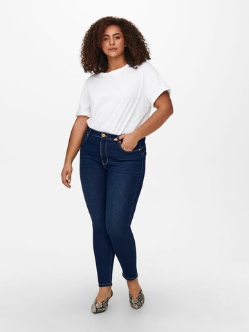 ONLY Carmakoma Skinny Jeans in Blauw