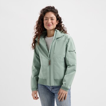 Veste outdoor Travelin en vert : devant