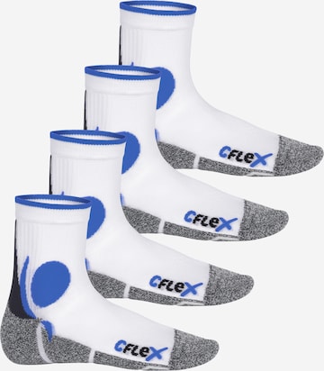 cflex Sportsocken in Weiß: Vorderseite