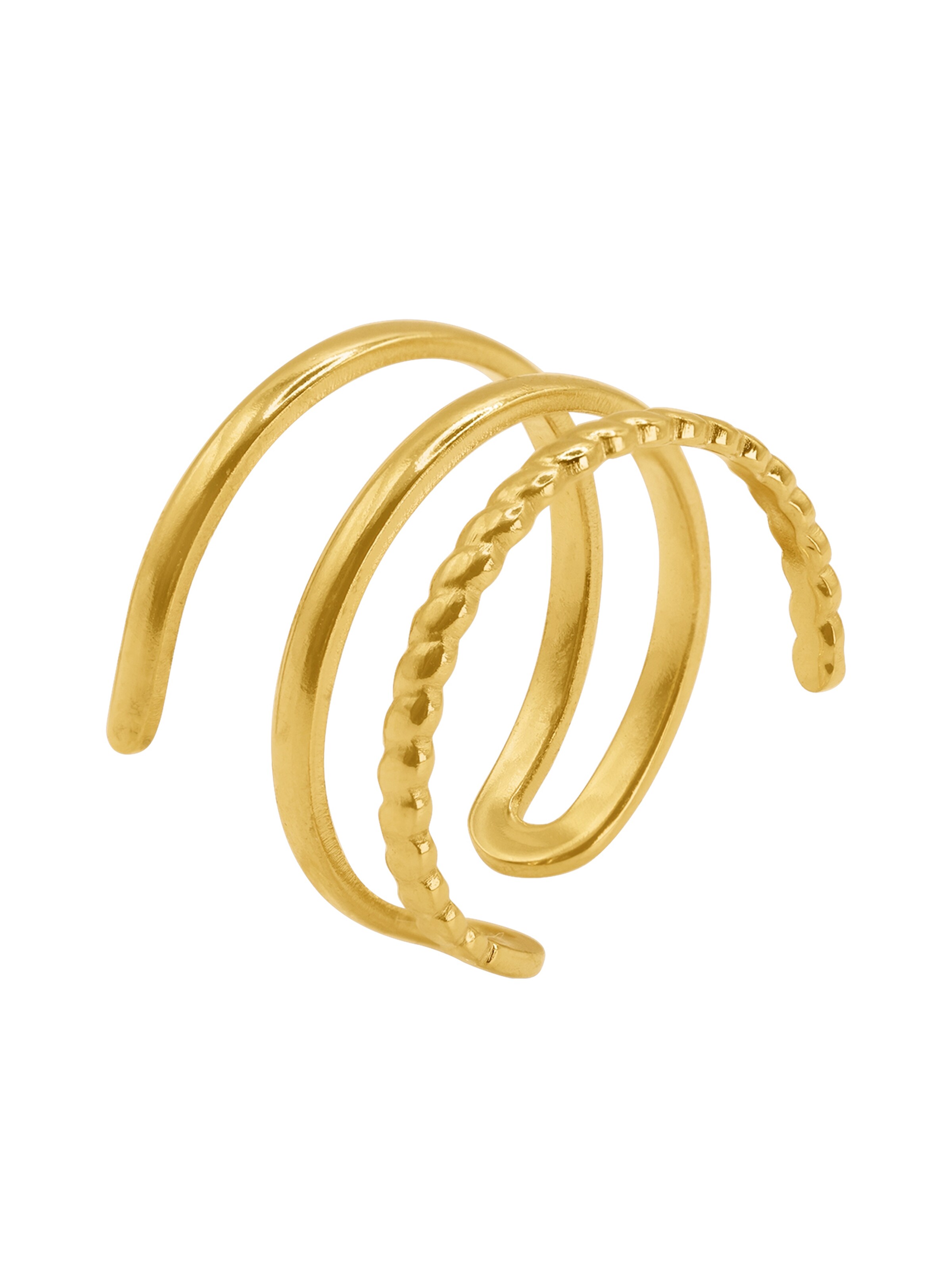 Heideman Ring 'Lucre' in Gold: Vorderseite