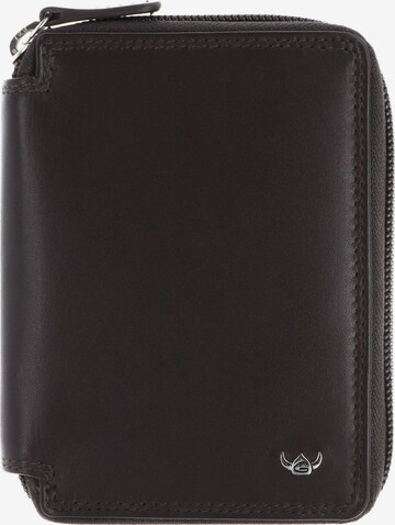 Porte-monnaies 'Polo' GOLDEN HEAD en marron : devant