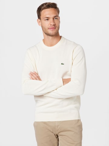 LACOSTE Regular fit Sweater in Beige: front