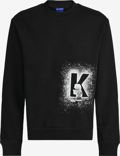 KARL LAGERFELD JEANS Collegepaita koossa S värissä musta / valkoinen, Tuotenäkymä