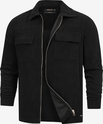 INDICODE JEANS Tussenjas 'Nemoto' in Zwart: voorkant