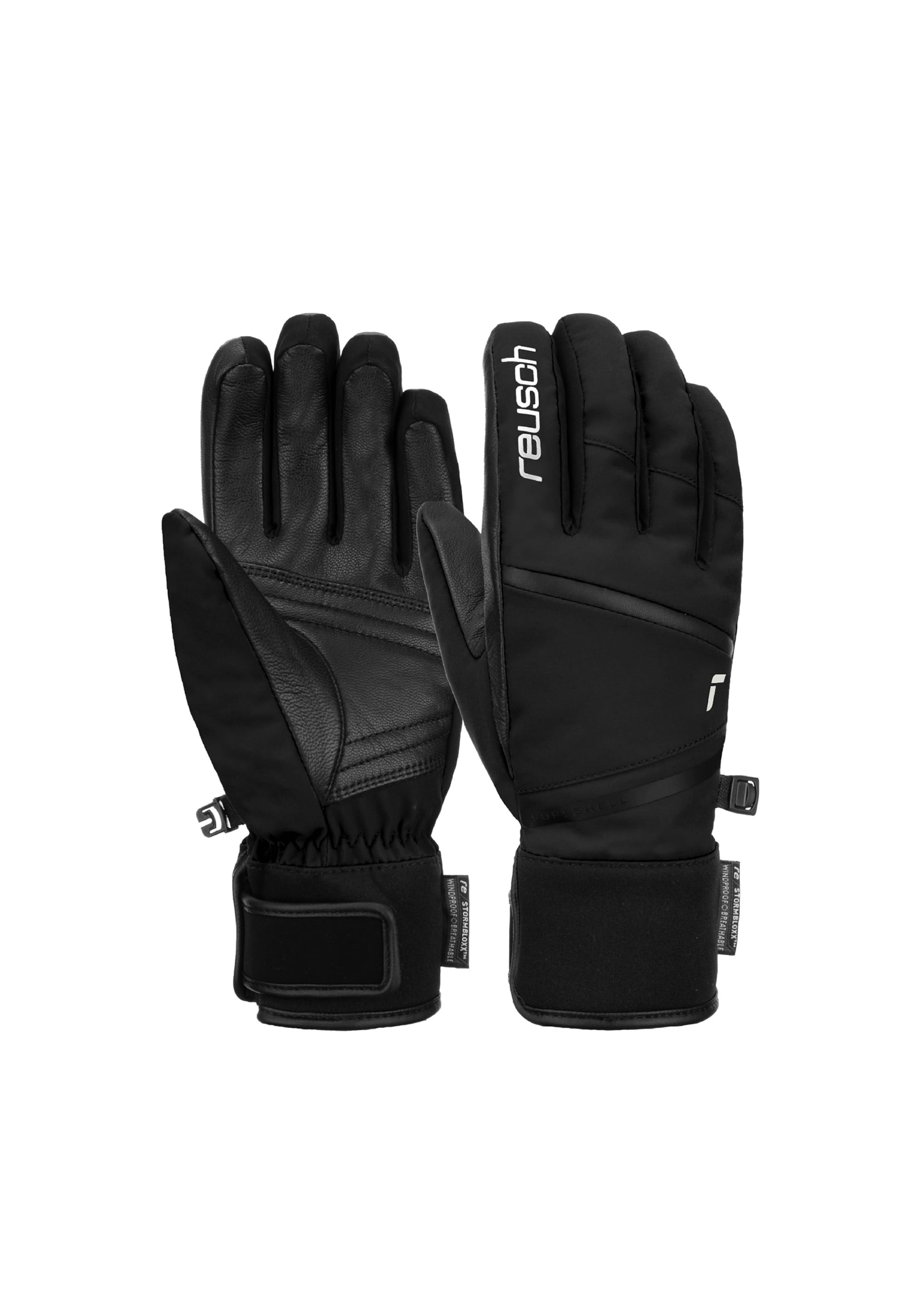 REUSCH Full finger gloves 'Tessa STORMBLOXX™' in Black: front
