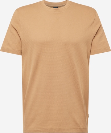 T-Shirt 'Tiburt' BOSS en beige : devant