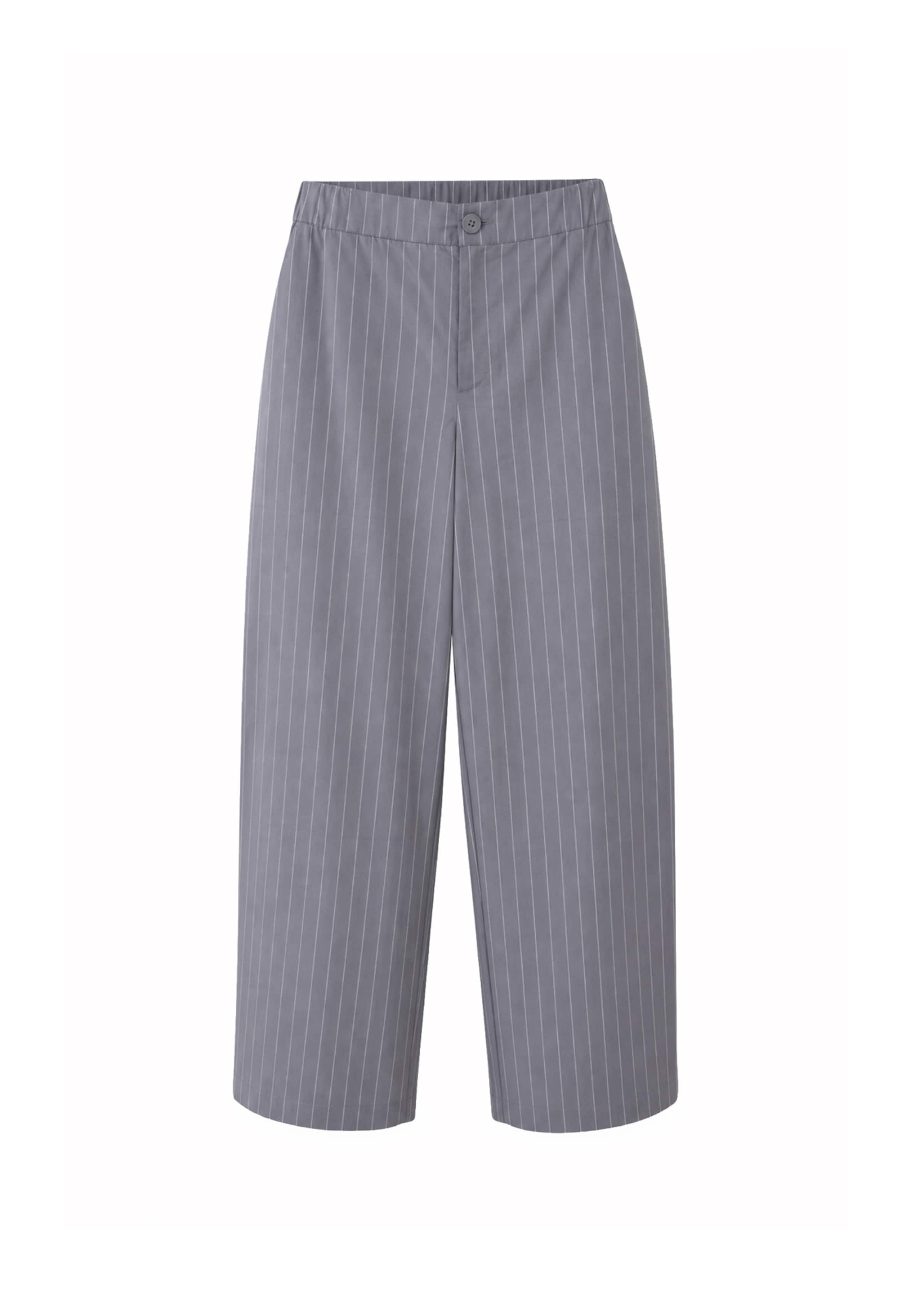 Wide leg Pantaloni con piega frontale 'Zoya' di OH APRIL in grigio: frontale