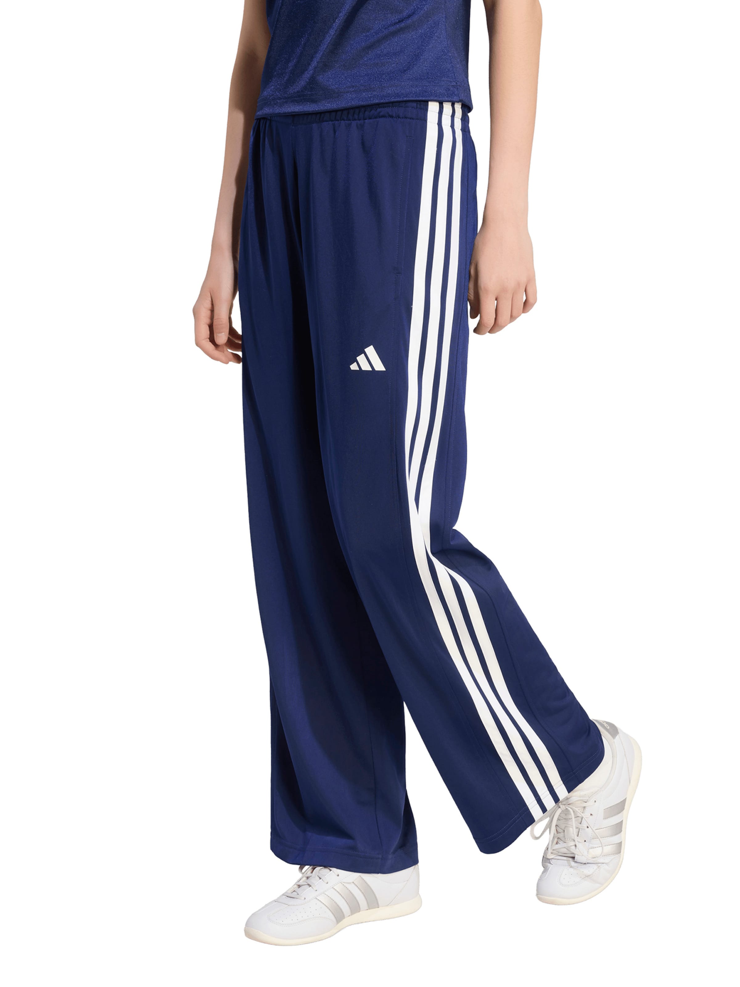 ADIDAS SPORTSWEAR Wide leg Sportbroek 'DAYREADY' in Blauw: voorkant