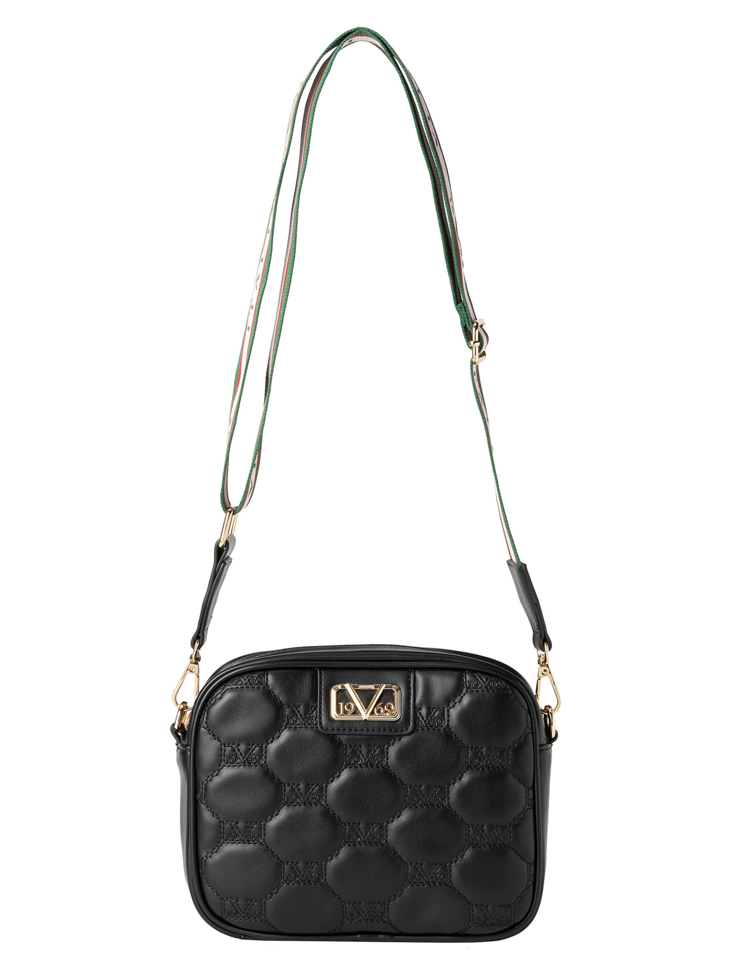 19V69 ITALIA Axelremsväska 'Amelie' i svart: framsida