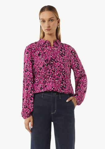 Chemisier comma casual identity en rose : devant