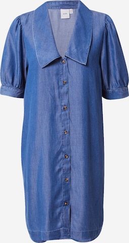 ICHI Shirt dress in Blue: front
