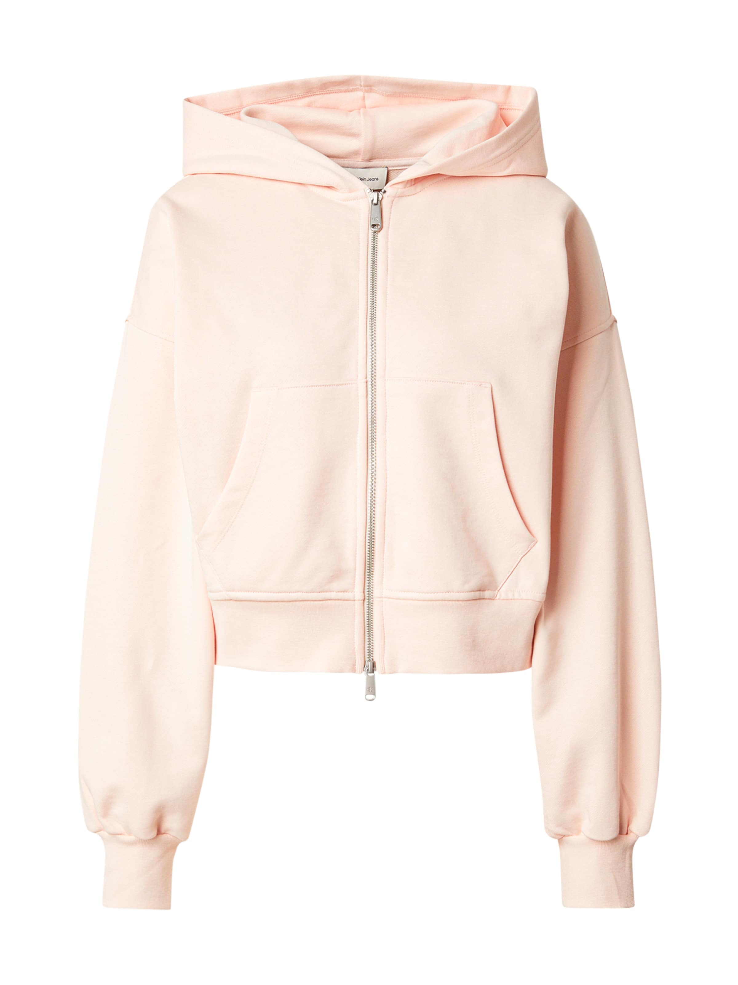 Calvin Klein Jeans Tepláková bunda - Ružová: predná strana