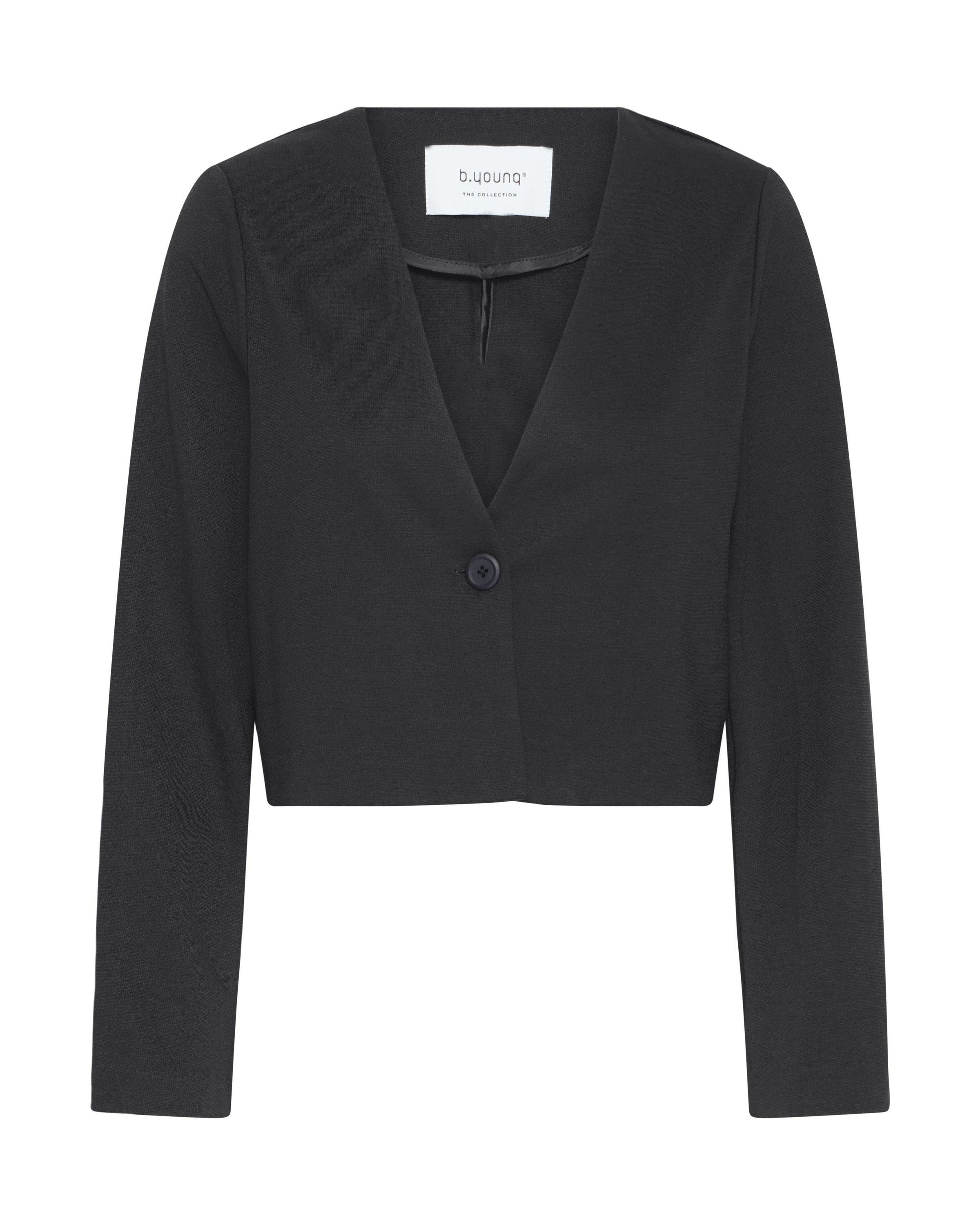 b.young Strickjacke 'RIZETTA' in Schwarz: Vorderseite