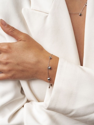 Braccialetto 'Heart Parade' di Hey Happiness in argento