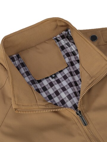 YOUTHUP Between-Season Jacket 'Stehkragen' in Brown