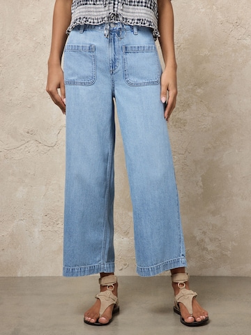 Next Zvonové kalhoty Džíny – modrá: přední strana