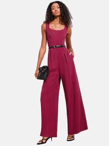 Tuta jumpsuit di Friends Like These in rosso: frontale