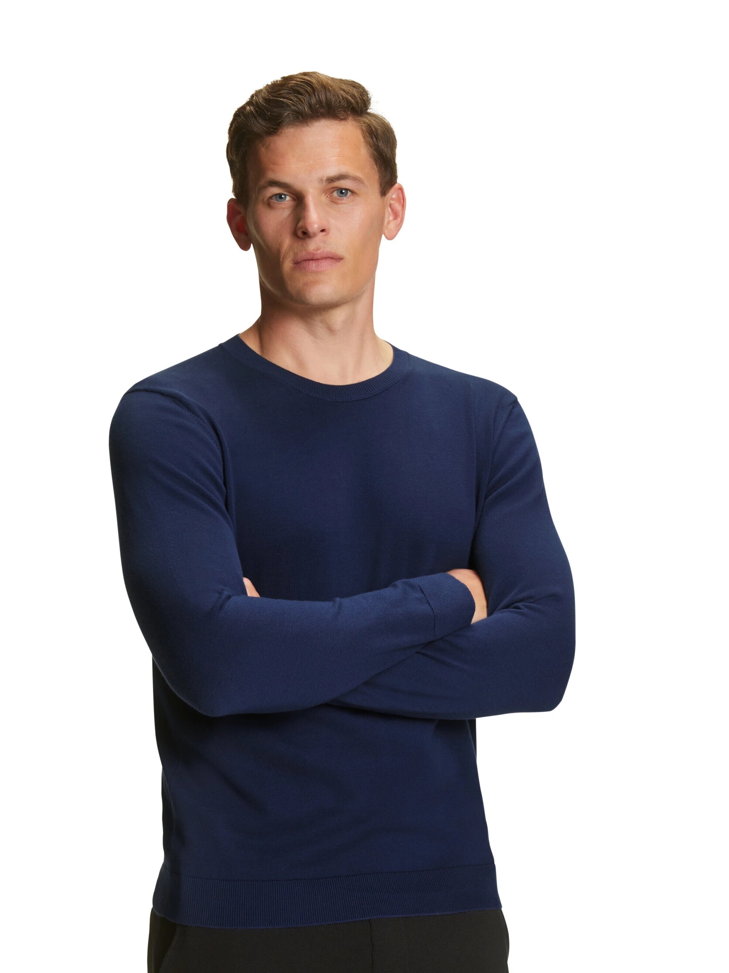 FALKE Sweater 'Cotton Knit' in Blue