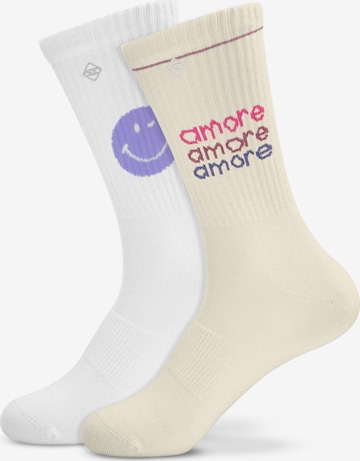 Chaussettes J.Clay en blanc : devant