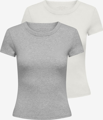 T-shirt 'ONLEASY' ONLY en gris : devant