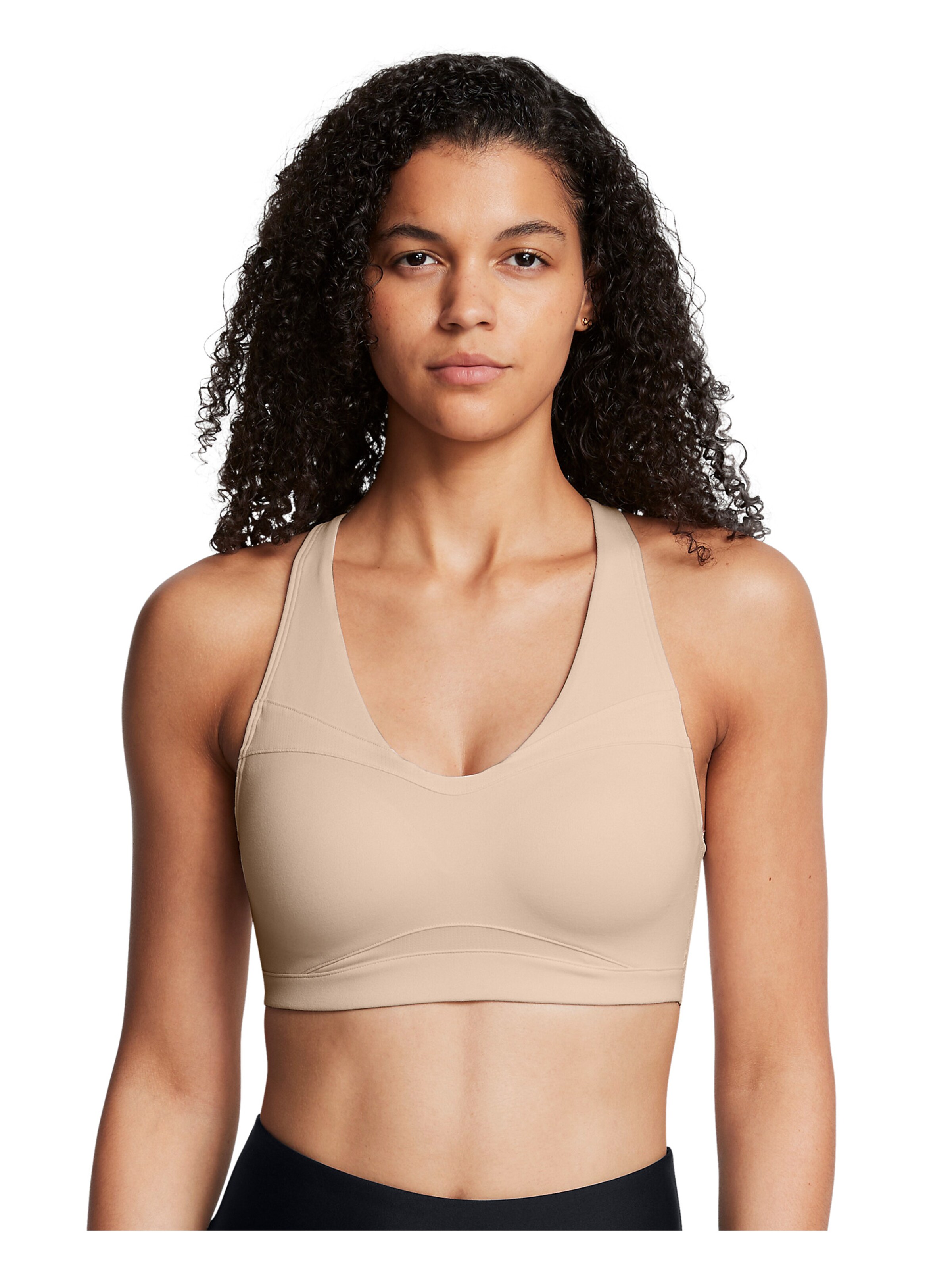 UNDER ARMOUR Bustier Sport bh 'Evolution' in Beige: voorkant