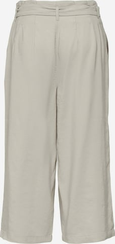 ONLY Wide leg Pleat-Front Pants in Grey