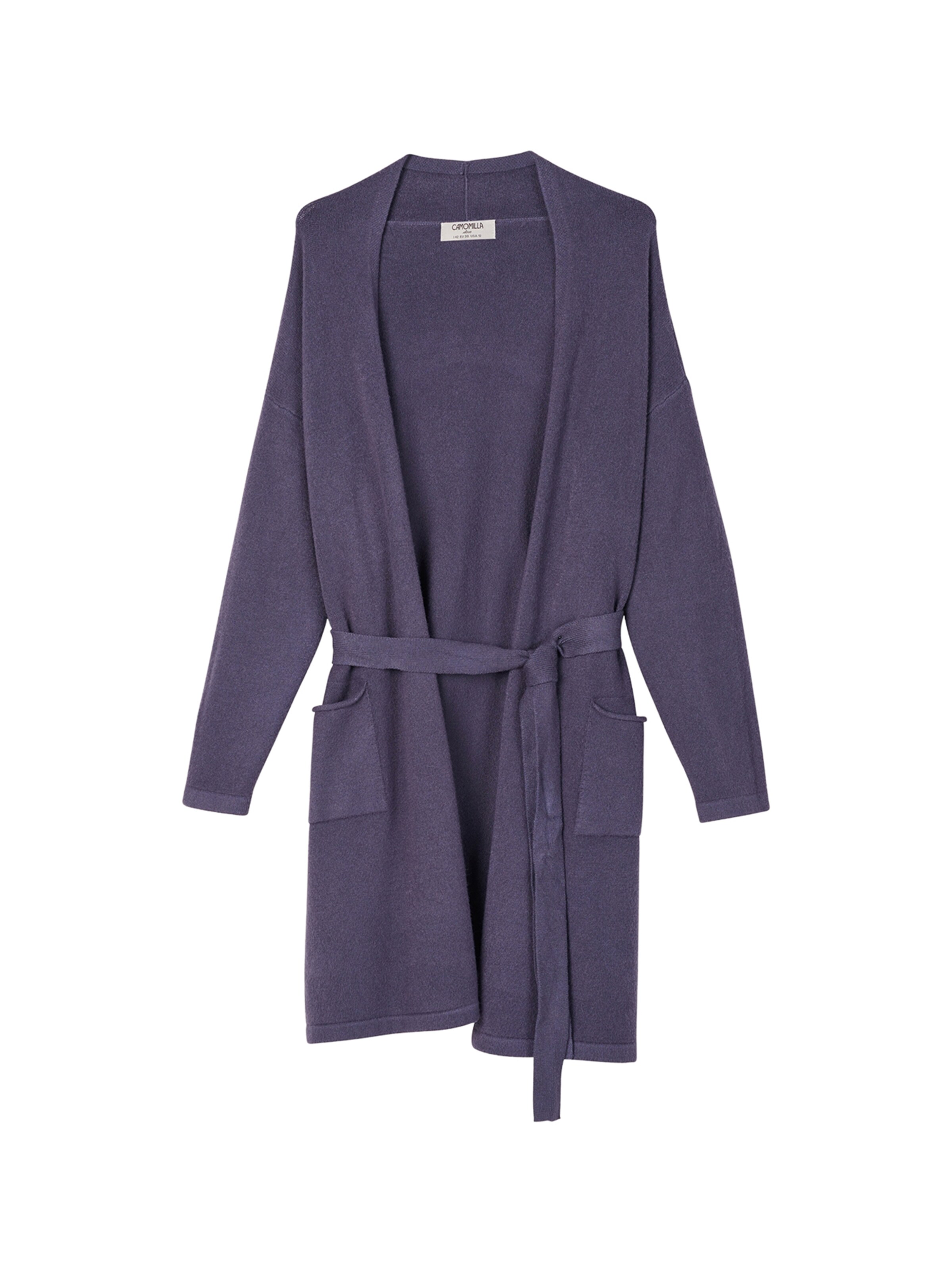 Cappotto in maglia 'Circus' di Camomilla Italia in blu: frontale